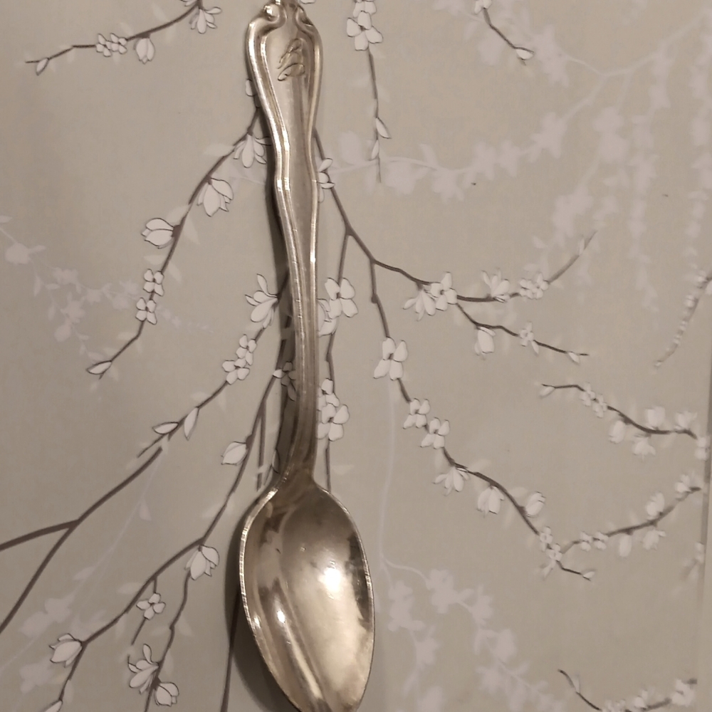 Vintage silver spoon